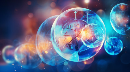Compass in abstract background. 3d rendering toned image double exposureの素材