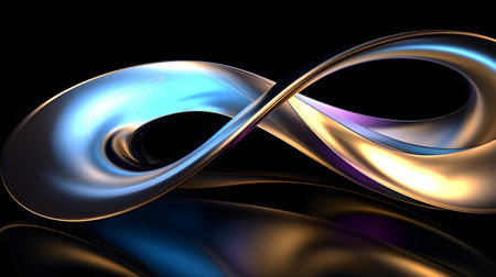 abstract fractal background ai generated 2D illustrationの素材