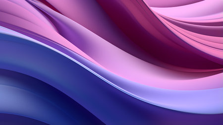 abstract background with smooth lines in pink and blue colors, 3d renderの素材