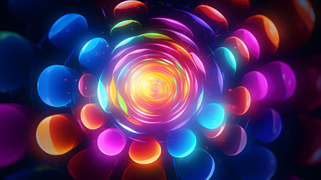 3d illustration of abstract geometric composition,digital artwork for creative graphic design.の素材