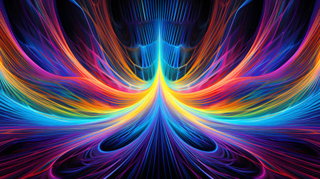 Abstract fractal. Fractal art background for creative design. Decoration for wallpaper, desktop, poster, cover booklet. Print for clothes, t-shirt. Creative illustration for designの素材