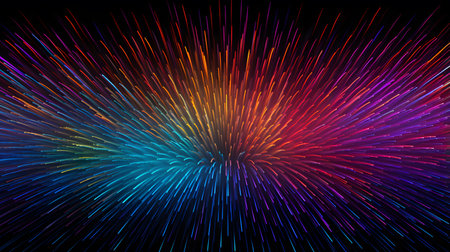 Abstract background with colorful rays. Vector Illustration. Eps 10.の素材
