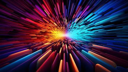 Colorful abstract background. 3d rendering, 3d illustration.の素材