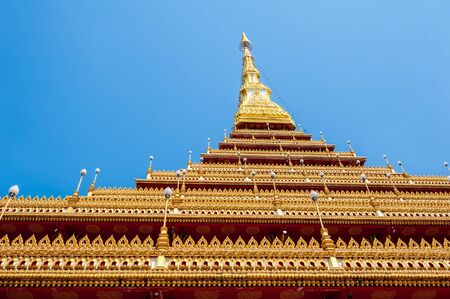 The nine story stupa with blue skyの写真素材