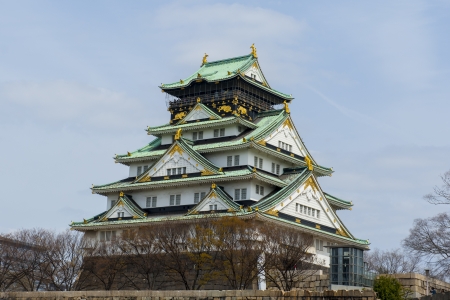 Osaka castle in japanのeditorial素材