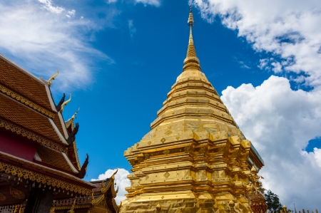 Golden Pagoda in Thailandの写真素材
