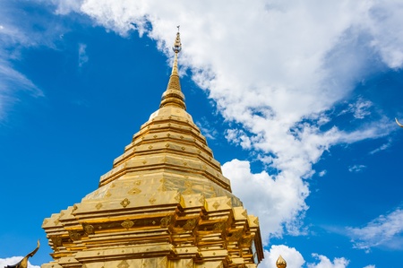 Golden Pagoda in Thailandの写真素材