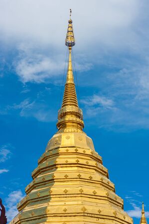 Golden Pagoda in Thailandの写真素材