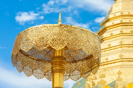 Golden Pagoda in Thailandの写真素材
