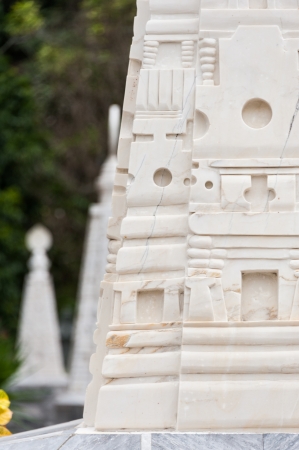 White pagoda in southern Thailand の写真素材