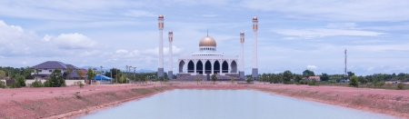 White mosque in southern Thailand