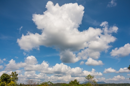 The big blue sky in Thailandの写真素材