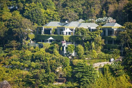 Mountain resort by the seaのeditorial素材