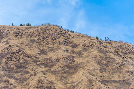 Mountain and farmの写真素材