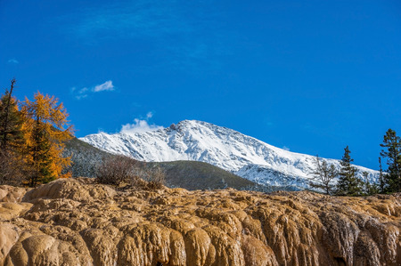 Snow Mountain in Chinaの写真素材