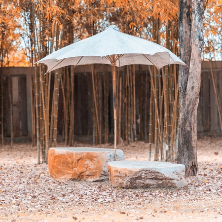 Marble garden chairの写真素材