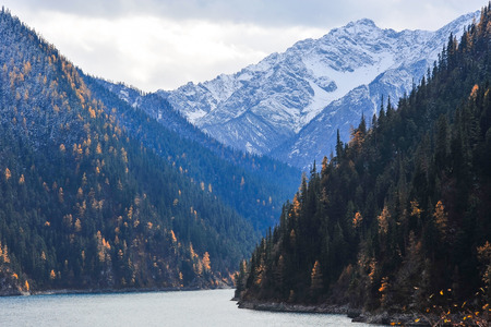 Snow Mountain in Chinaの写真素材