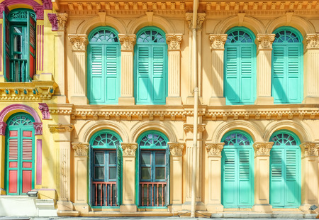 Window and door colorfulの写真素材