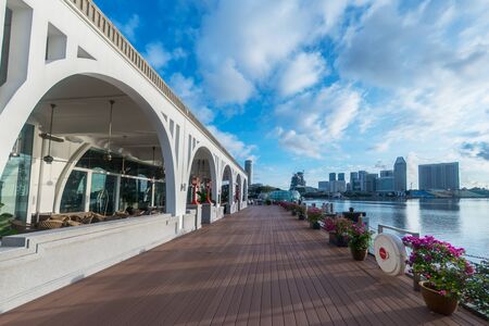 Singapore cityscape viewのeditorial素材