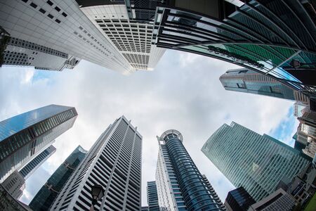 Singapore cityscapeのeditorial素材