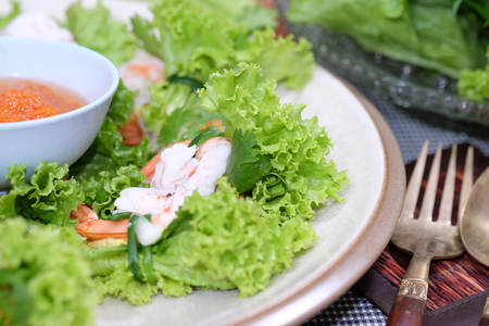 Sour Shrimp Saladの写真素材