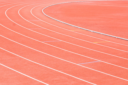 Running track in the stadiumの写真素材