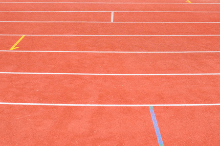 Running track in the stadiumの写真素材