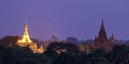 temples in Bagan, Myanmarの写真素材