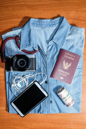 Travel setの写真素材