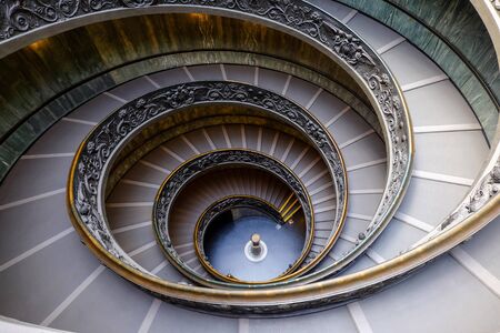 Staircase of the Vatican Museumのeditorial素材
