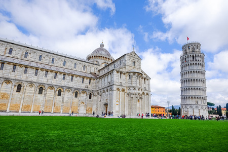 View of the Pisa Cathedral in Pisa, Italyの写真素材