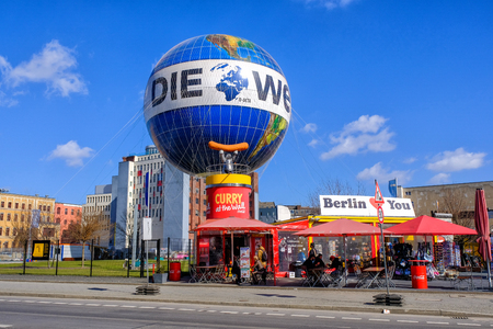 Berlin, Germany - March 18, 2017: Berlin trabi world museum close to Checkpoint Charlie. Iconic East German car and at Trabi World you can drive a trabant along the wall sights.のeditorial素材