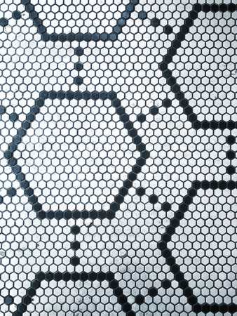 Hexagon Honeycomb Background Detail and Close upの写真素材