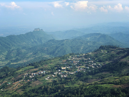 Phu Thap Boek sea of fog In Phetchabun, Thailandの写真素材