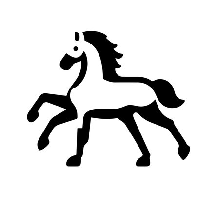 horse icon on white background. horse vector icon. horse sign. horse symbolのイラスト素材