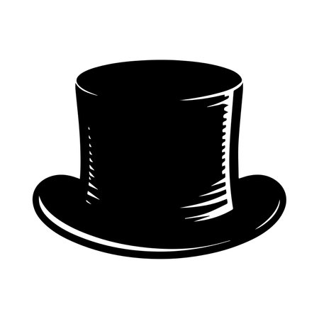 Magician hat icon. Simple illustration of magician hat vector icon for webのイラスト素材