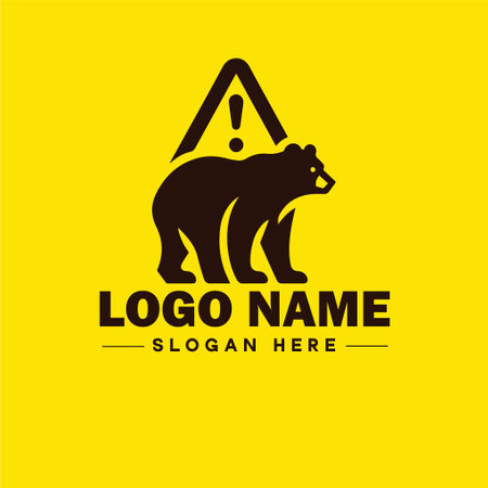 Bear logo design vector template. Bear logo design. Bear logo templateのイラスト素材