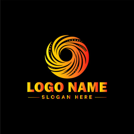 Abstract logo design vector template. Corporate identity design element. Business signのイラスト素材