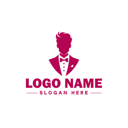 Gentleman logo design vector template. Businessman logo design templateのイラスト素材