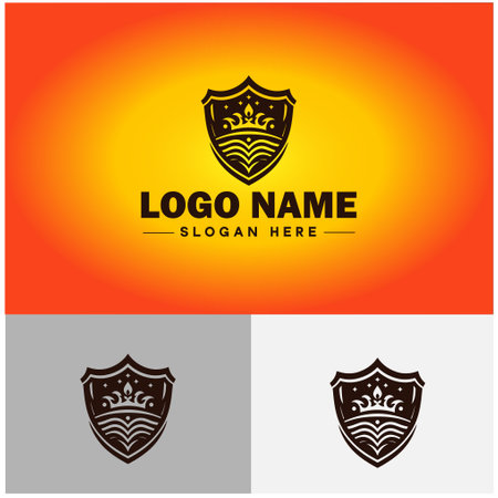 Shield logo vector art Protect shield security icon Company logo templateのイラスト素材
