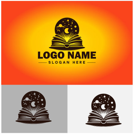 book logo icon vector for bookstore book company publisher encyclopedia library education logo templateのイラスト素材