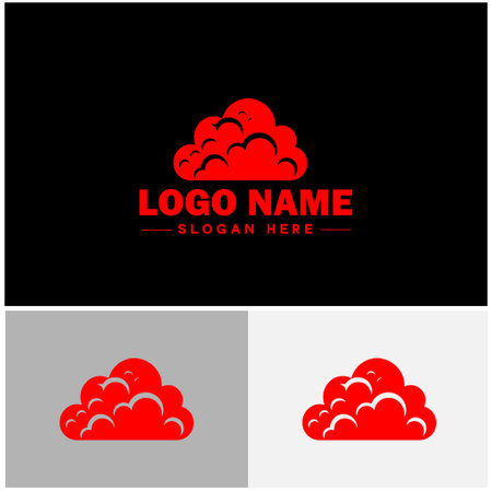Cloud logo icon vector art graphics for business brand app icon sky cloud logo templateのイラスト素材