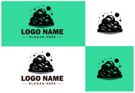 Cloud logo icon vector art graphics for business brand app icon sky cloud logo templateのイラスト素材