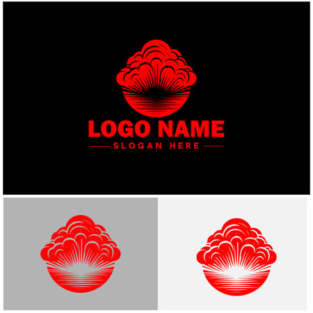 Cloud logo icon vector art graphics for business brand app icon sky cloud logo templateのイラスト素材