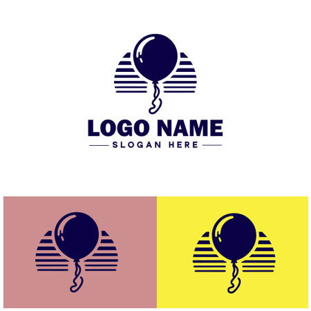 Balloon logo icon vector for business brand app icon party celebration logo balloon templateのイラスト素材