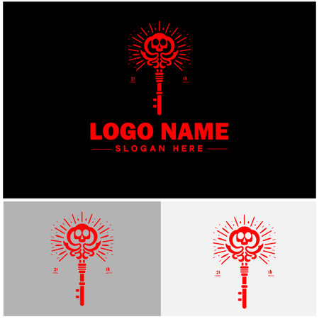 Key logo icon vector for business brand app icon real estate key house home security logo templateのイラスト素材