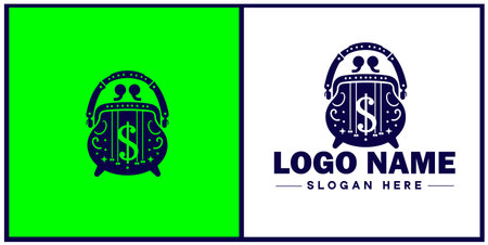 money bag logo icon vector for business brand app icon dollar Sack cash bank  financial logo templateのイラスト素材