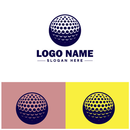 Golf logo icon golf club team tournament shop players  championship vector logoのイラスト素材