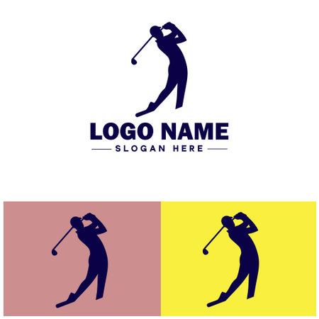 Golf logo icon golf club team tournament shop players  championship vector logoのイラスト素材