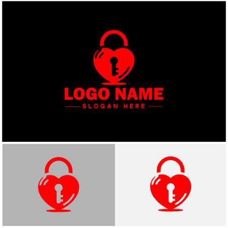 lock and key icon Padlock Bolt Deadbolt flat logo sign symbol editable vectorのイラスト素材